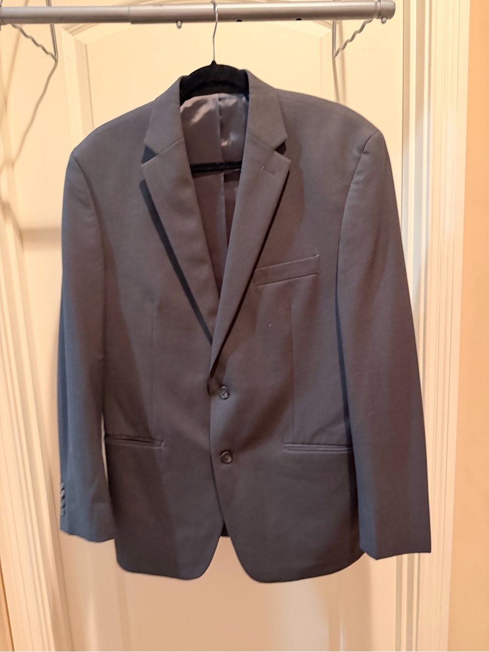 Chaps Men's Charcoal Gray Two-Button Suit Jacket